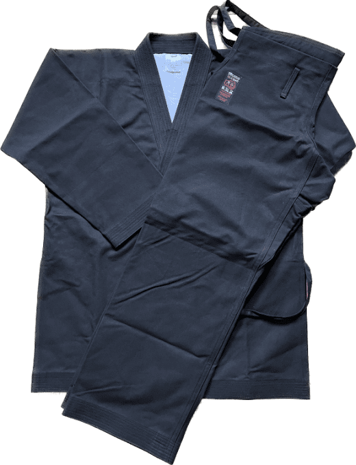 Luxe Ninjutsu / karate Gi Tokaido Sab Kongo noir coton taille 3.5 (155cm) HandMade in Japan