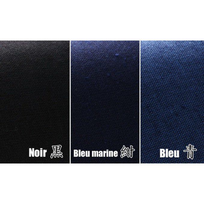 Luxe samue Momen Kurume supérieur coton bleu marine Taille L "Made in Japan"