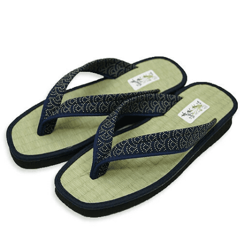 Sandale japonaise Zori Seigaiha Tatami - Made in Japan  