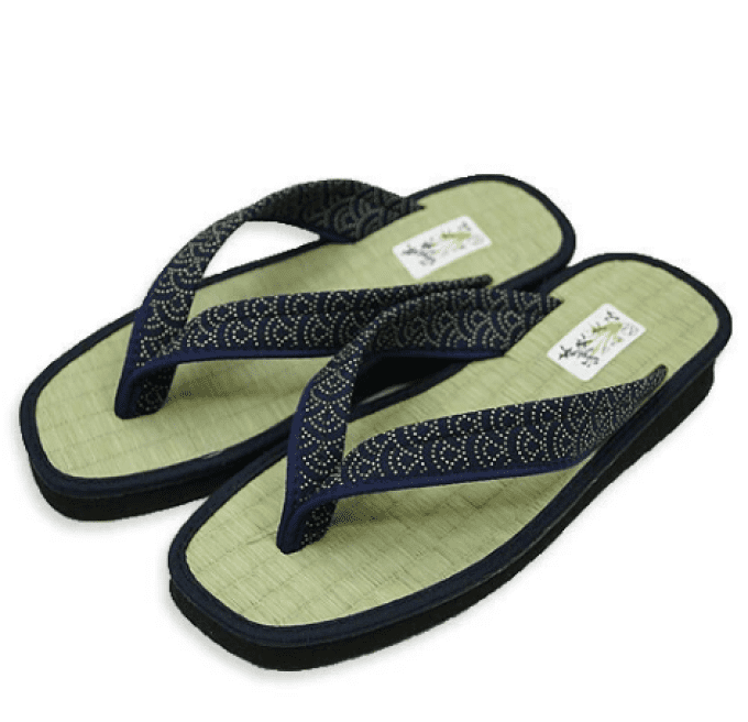 Sandale japonaise Zori Seigaiha Tatami - Made in Japan  