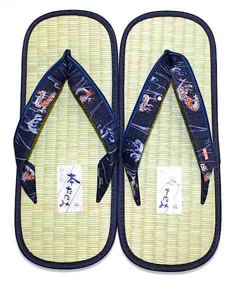 Sandale Zori Igusa Tatami Ryu homme "Made in Japan" 