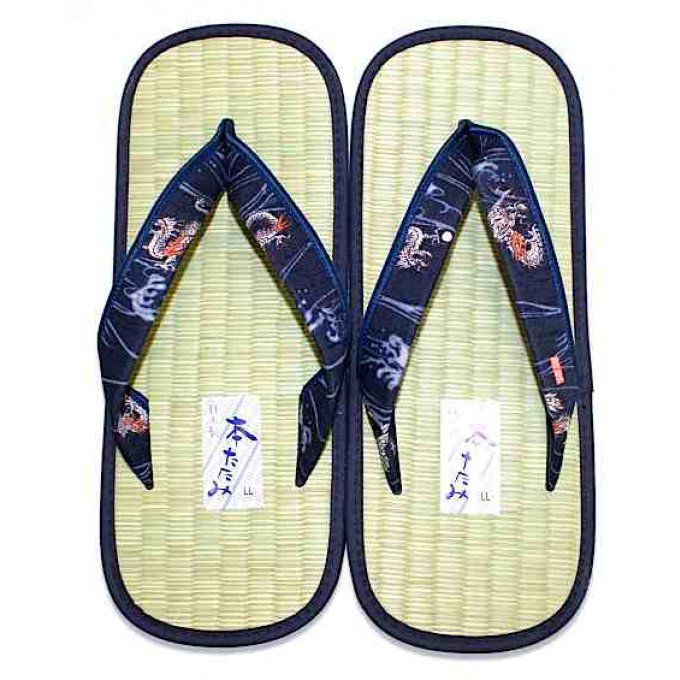 Sandale Zori Igusa Tatami Ryu homme "Made in Japan" 