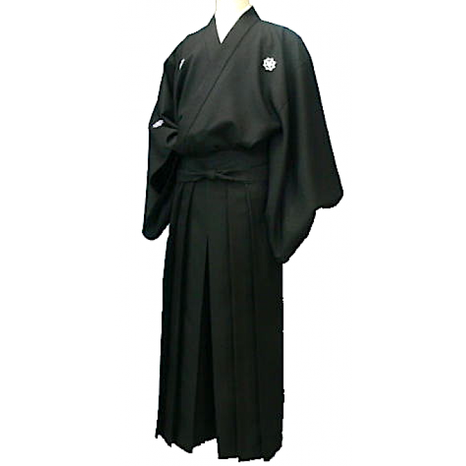 Set kimono samourai Ryoma Sakamoto "Ryomaden" 100% polyester Taille:L "HandMade in Japan" 