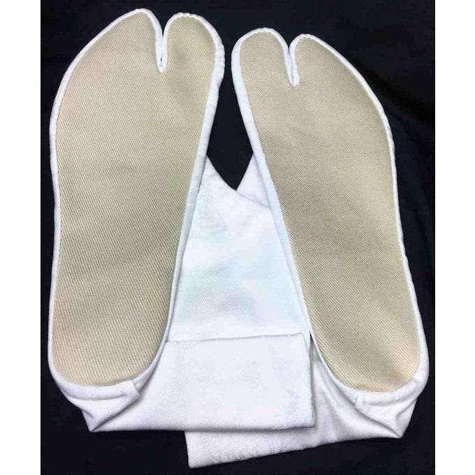 Luxe Tabi Gara Bara blanc coton 26.5cm femme "Made in Japan" 
