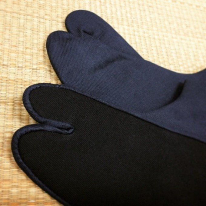 Tabi Ninja noir coton "Broad" Made in Japan" 