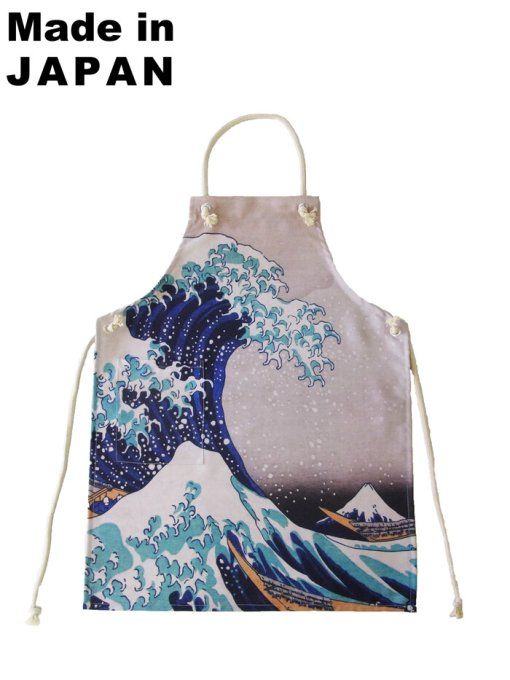 Tablier Japonais Katsushika Hokusai – La Grande Vague | Fabriqué au Japon