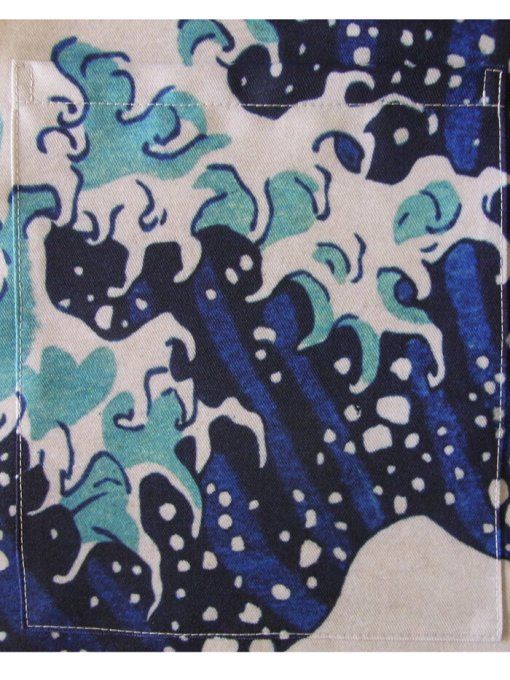 Tablier Japonais Katsushika Hokusai – La Grande Vague | Fabriqué au Japon