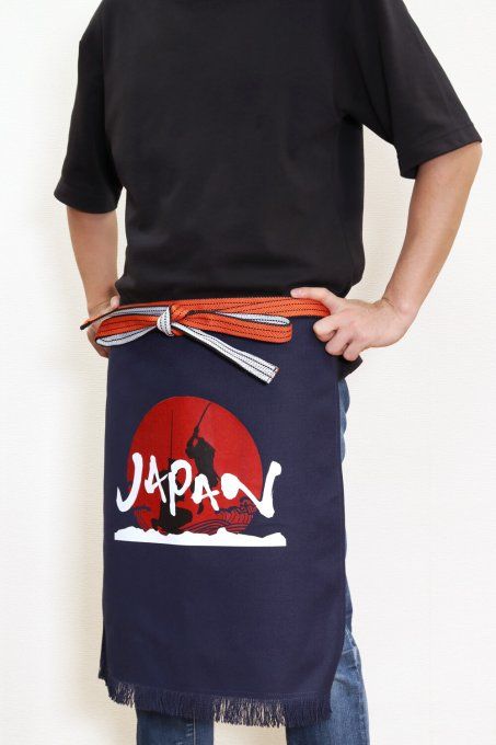 Tablier Japonais Traditionnel Maekake "Soleil levant"  – Made in Japan 