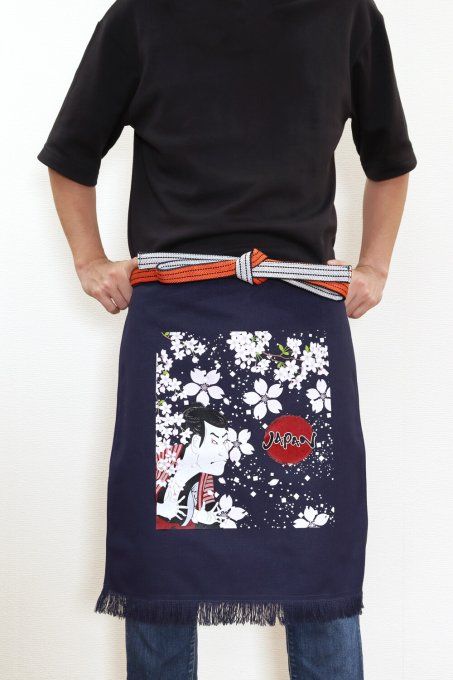 Tablier Japonais Traditionnel Maekake  EDO HERO - Made in Japan