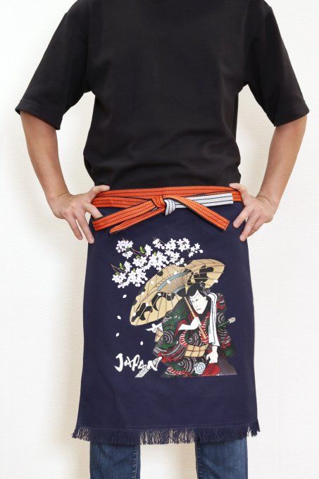 Tablier Japonais Traditionnel Maekake  Nishikie Rihei - Made in Japan
