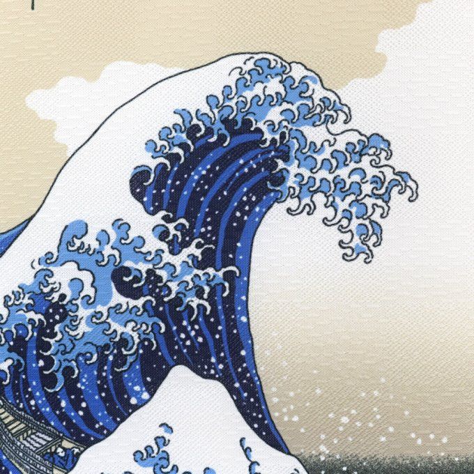 Tapisserie japonaise murale - La vague de Kanagawa - Hokusai - Made in Japan