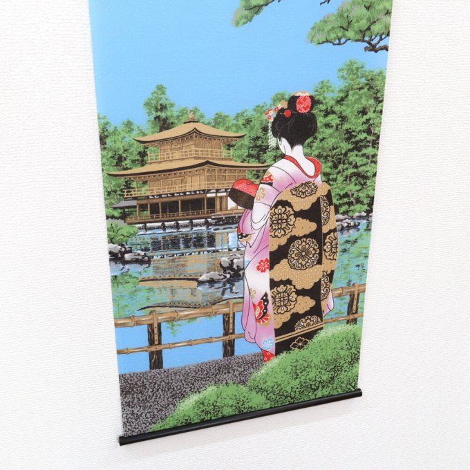 Tapisserie Japonaise Murale “Maiko Kinkakuji” Made in Japan