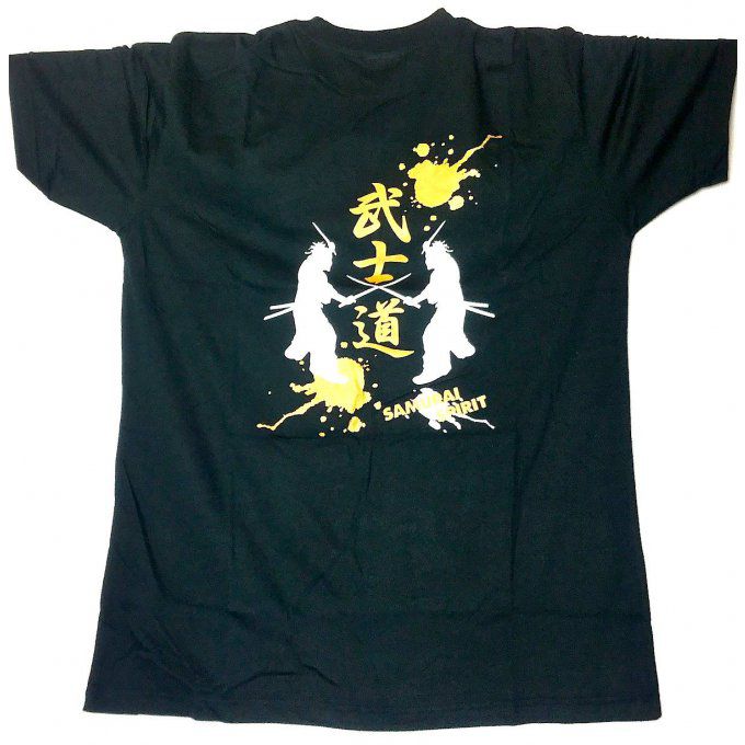 Tee shirt japonais Bushido Samurai Spirit Made in Japan