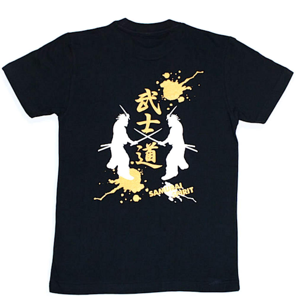 Tee shirt japonais Bushido Samurai Spirit Made in Japan
