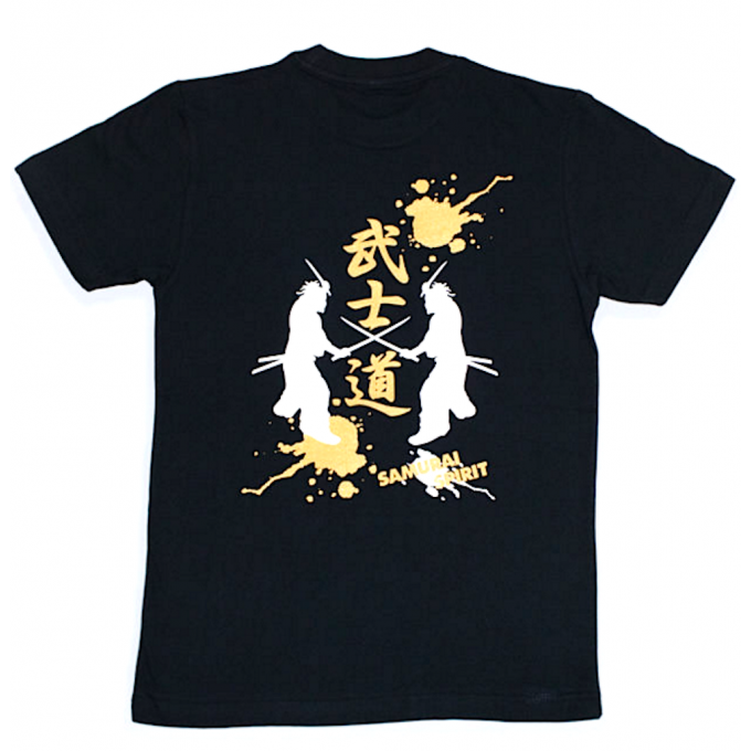Tee shirt japonais Bushido Samurai Spirit Made in Japan