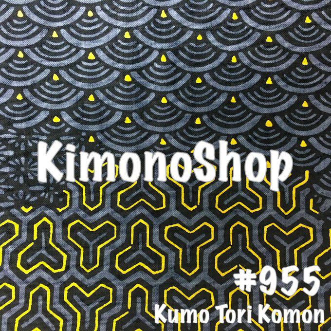 Yukata Kumo Tori Komon homme