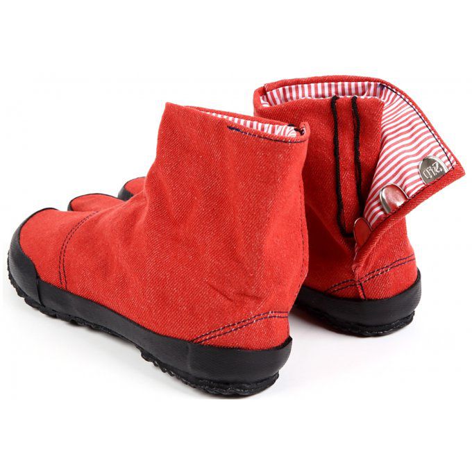 Jikatabi Denim Wamon rouge "HandMade in Japan" (Fait main au Japon)  