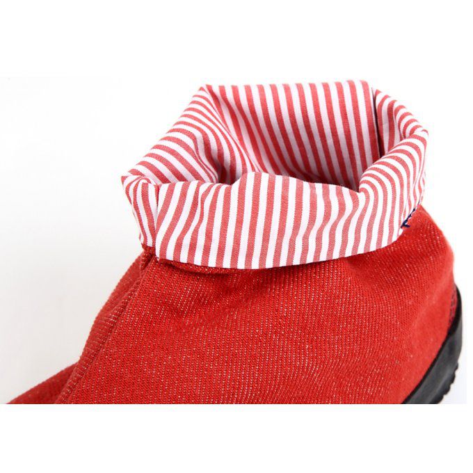 Jikatabi Denim Wamon rouge "HandMade in Japan" (Fait main au Japon)  