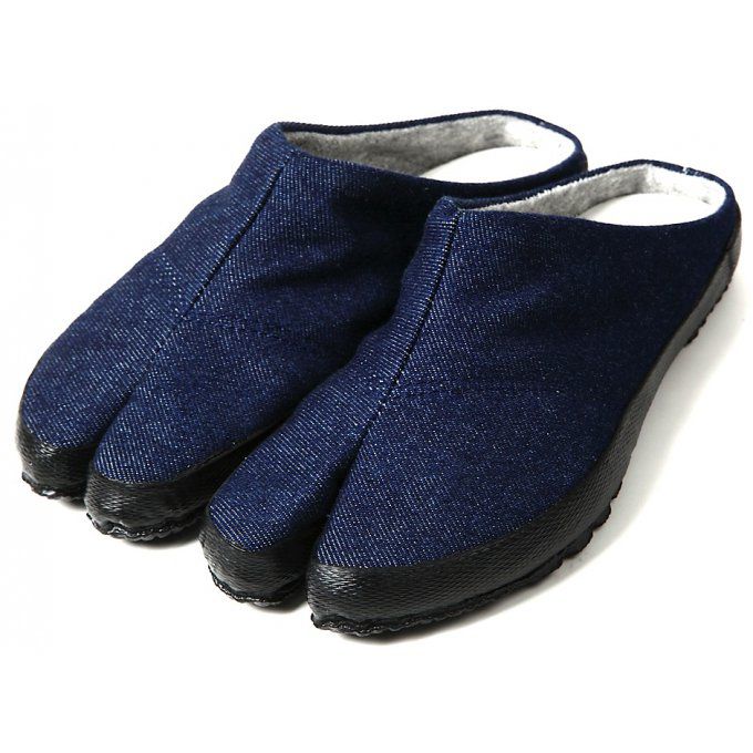 Jikatabi TsuTsukake Denim bleu marine Wamon "HandMade in Japan" (Fait main au Japon)  