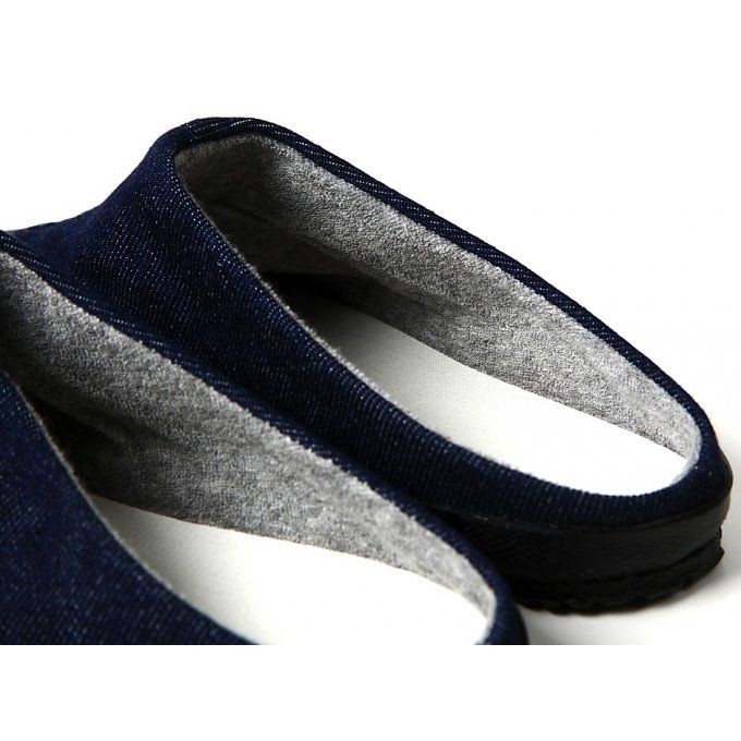 Jikatabi TsuTsukake Denim bleu marine Wamon "HandMade in Japan" (Fait main au Japon)  