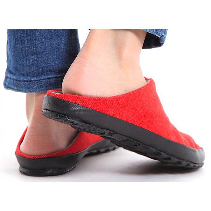 Jikatabi TsuTsukake Denim rouge Wamon "HandMade in Japan" (Fait main au Japon) 