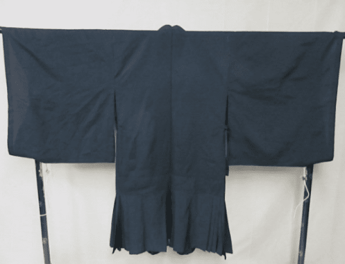 Koromo noir traditionnel en soie – Robe de moine bouddhiste | Kyoto Kawabata Hōzaiten