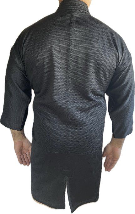 Veste de Kendō polyester Breeze Knit noir, type sashiko – Taille 4.5, idéale pour l’été