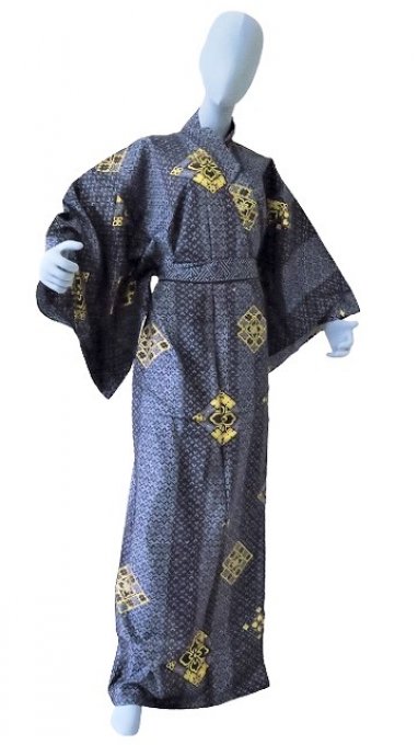 Yukata Ichigata Komon homme