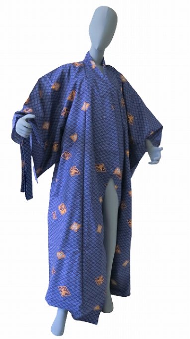 Yukata Hishimoji bleu homme