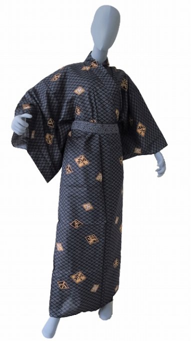 Yukata Hishimoji noir homme