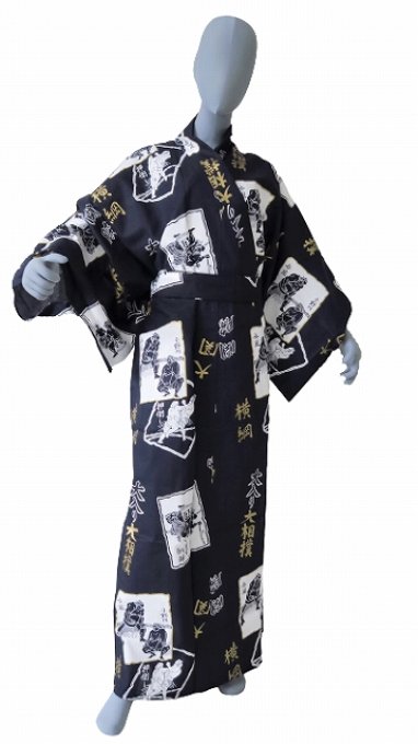 Yukata Sumo homme Taille L/58inch Made in Kyoto Japan