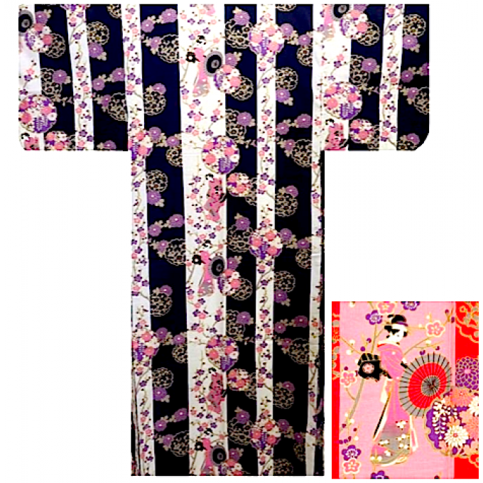 Yukata Geisha Strip femme 