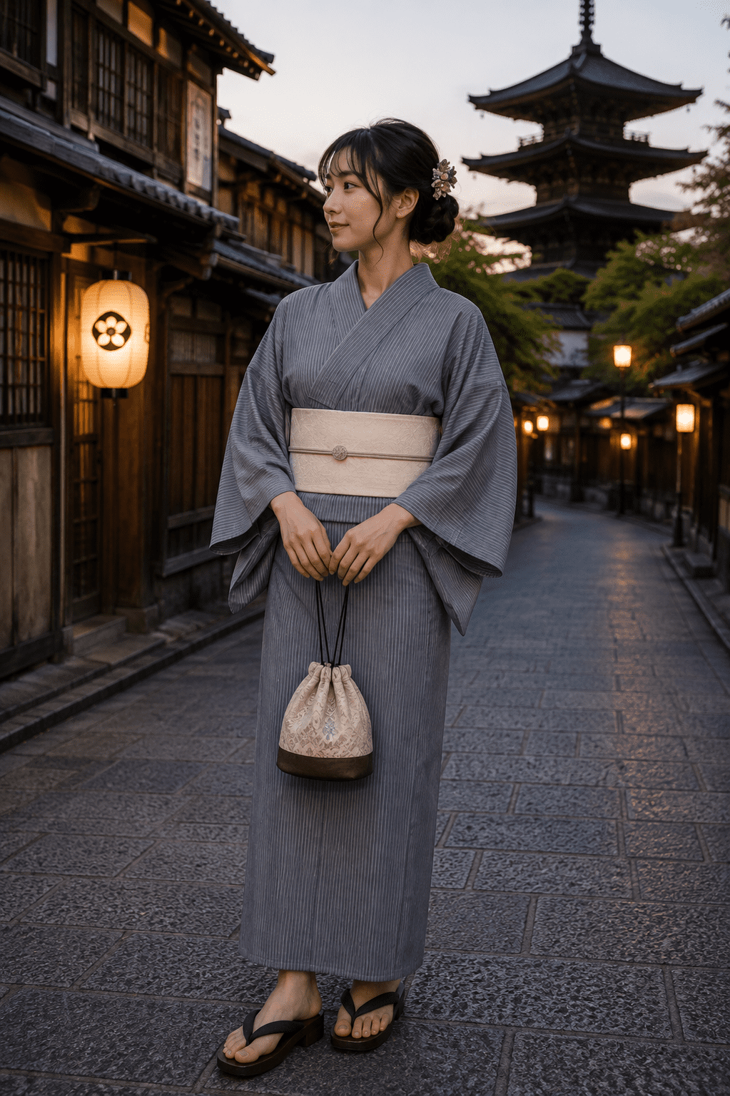 Yukata Aoi Strip femme