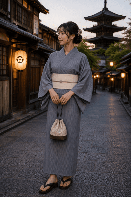 Yukata Aoi Strip femme