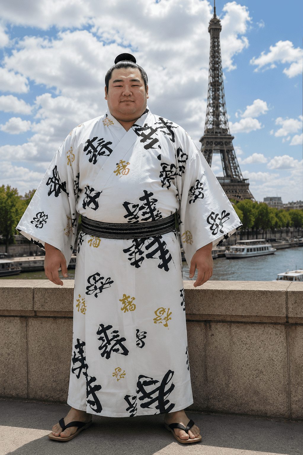 Yukata Fukuju blanc homme