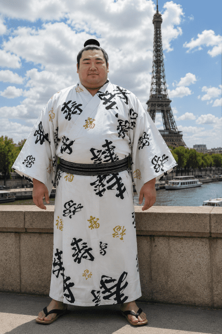 Yukata Fukuju blanc homme