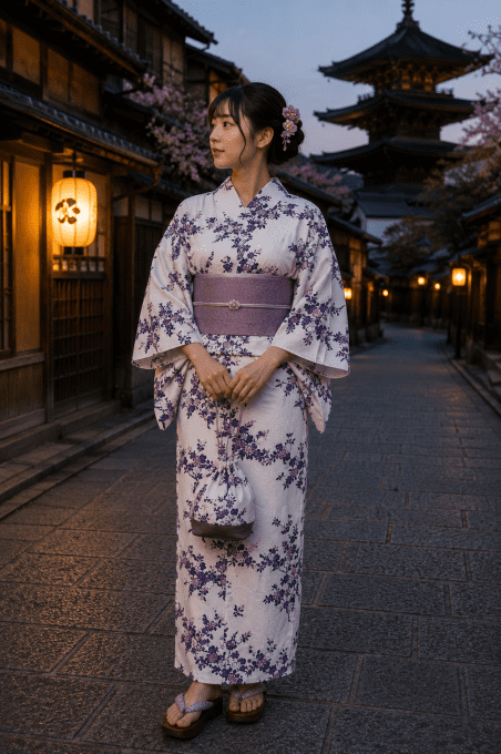 Yukata Kawaii Sakura femme