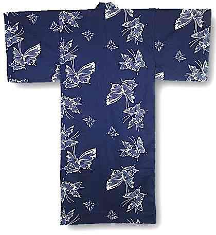 Happi Chou papillon bleu marine femme "Made in Japan"