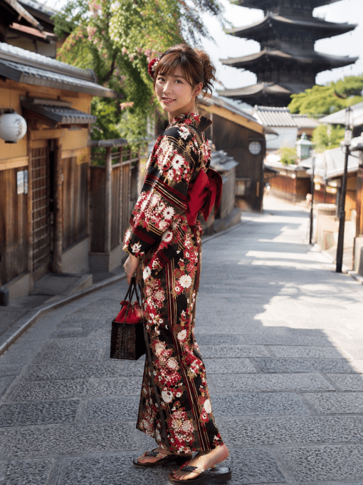 Yukata Shima Rangiku femme