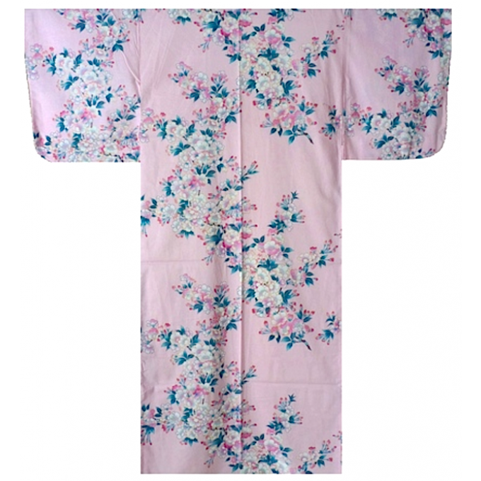 Yukata Shiro Sakura femme "Made in Japan"