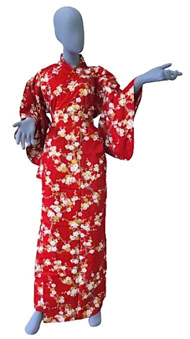 Yukata Shiro Ume femme  