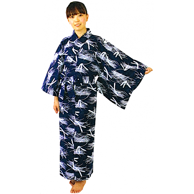 Yukata Tonbo bleu femme