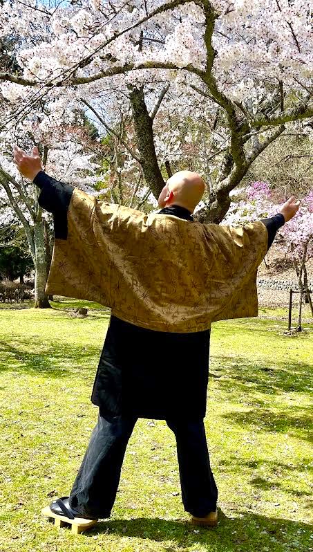 Antique haori homme - Sakura Guruma