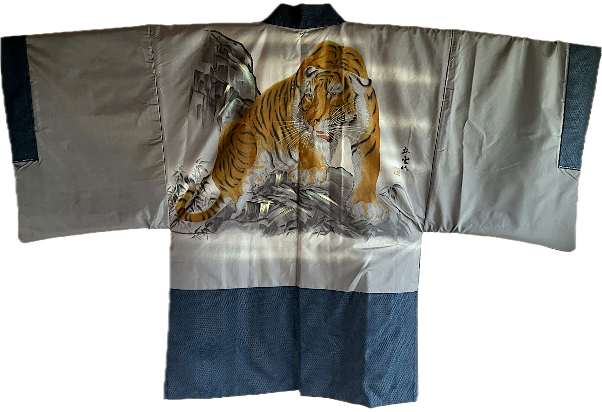 Haori japonais le tigre majestueux 