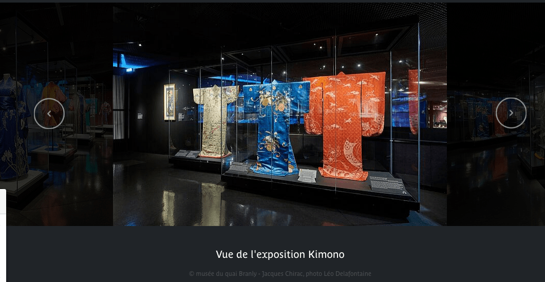 Le kimono japonais en image à cette exposition