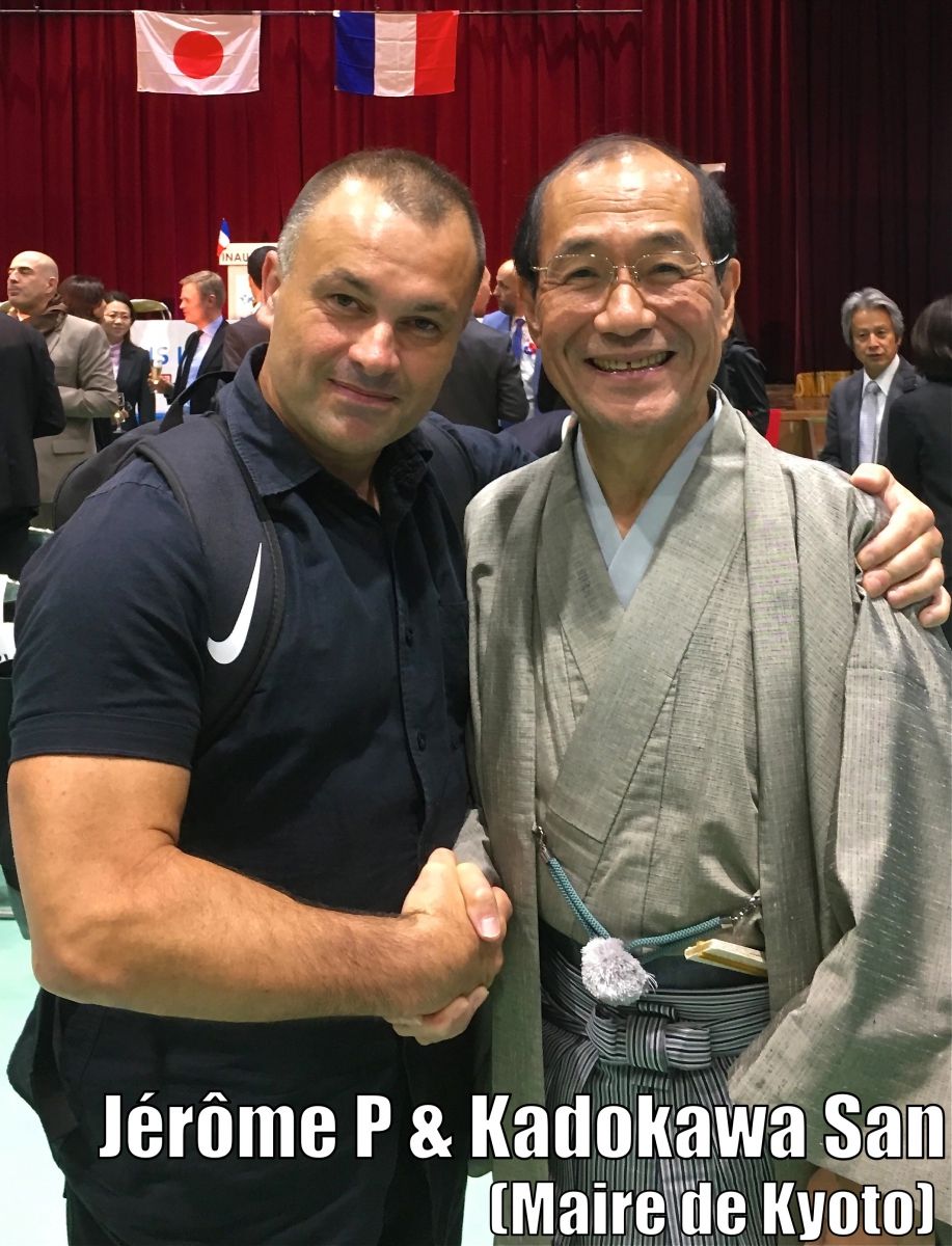 Jérôme P & Kadokawa San (Maire de Kyoto)