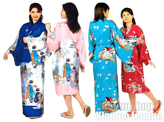 Kimono japonais femme - KimonoShop.fr