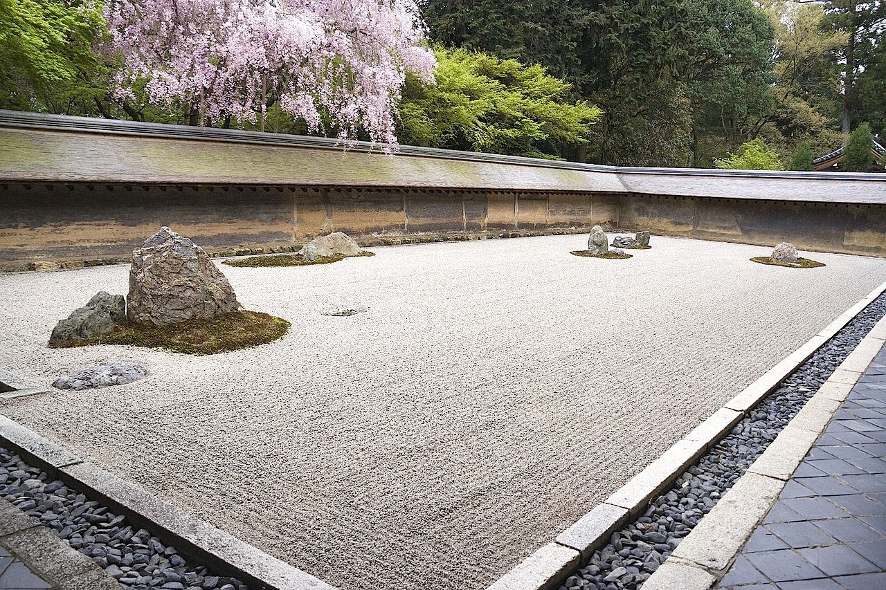 Ryoanji Zen Temple Japanese Garden