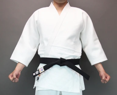 Luxe Veste Aikido Gi coton blanchi Sashiko Double épaisseur [ Do] Tozando