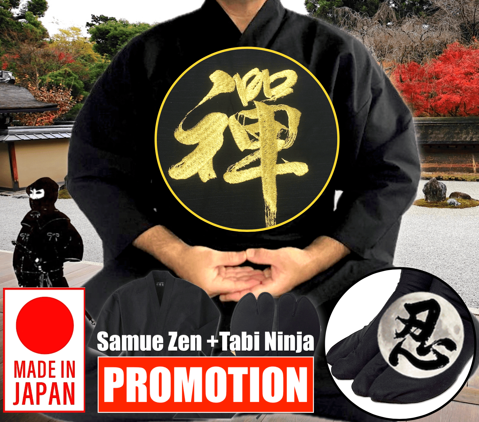 Set Samue Zen & Tabi Ninja